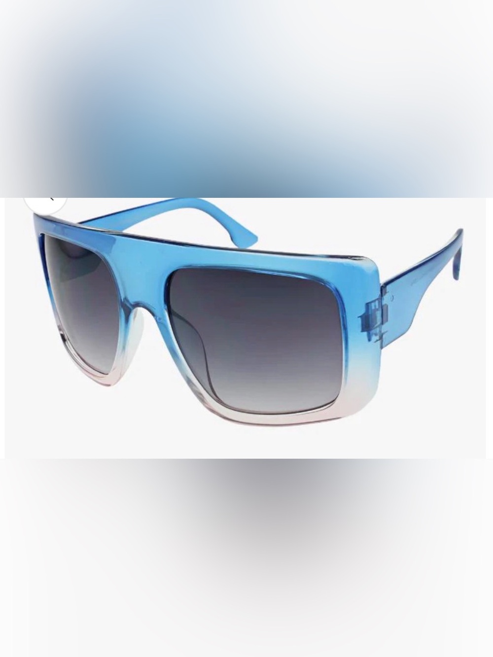 Blue Gradient Oversized Sunglasses